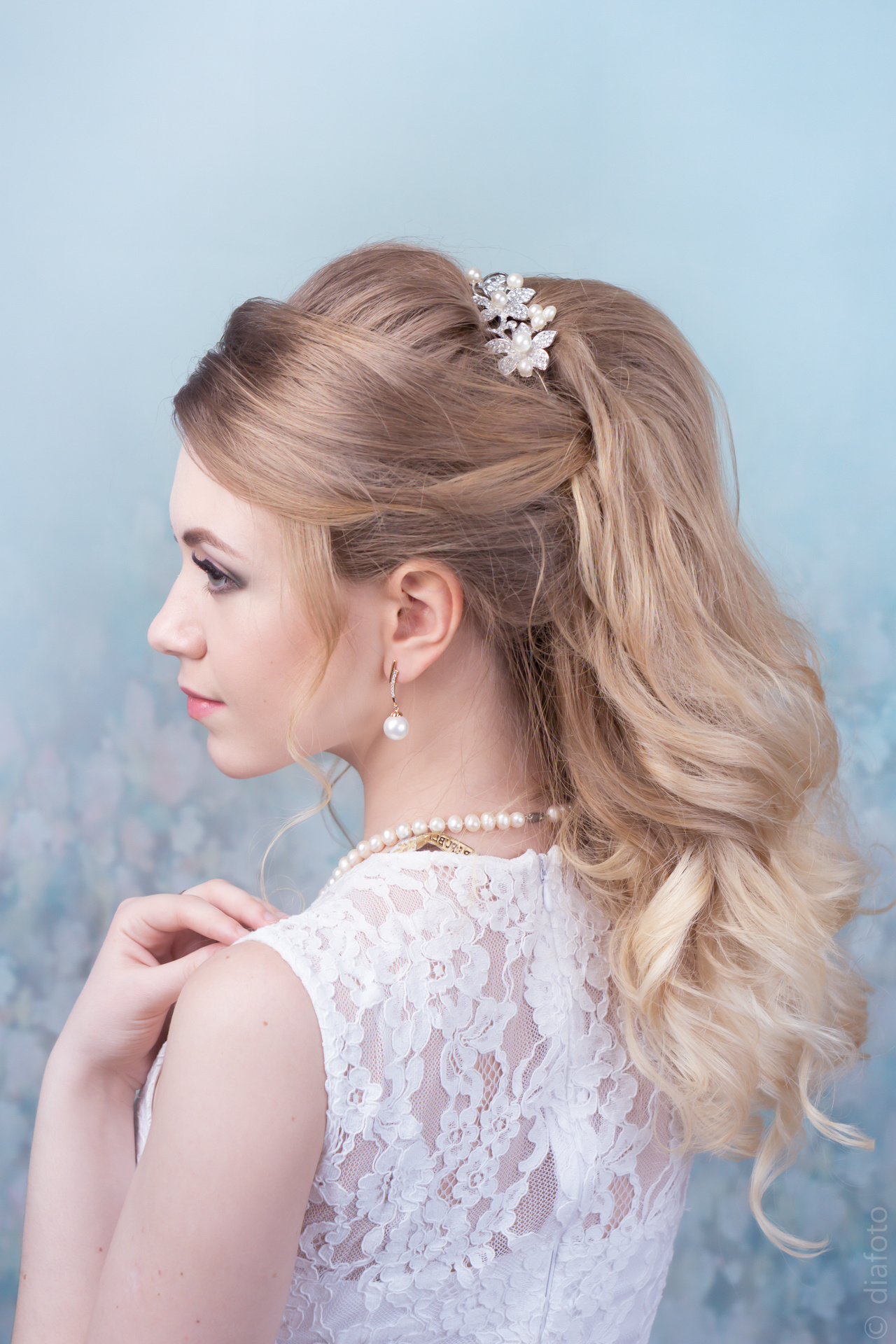 Wedding Hairstyle. DiaBeauty | Makeup and Hairstyle Barcelona, Castelldefels, Sitges