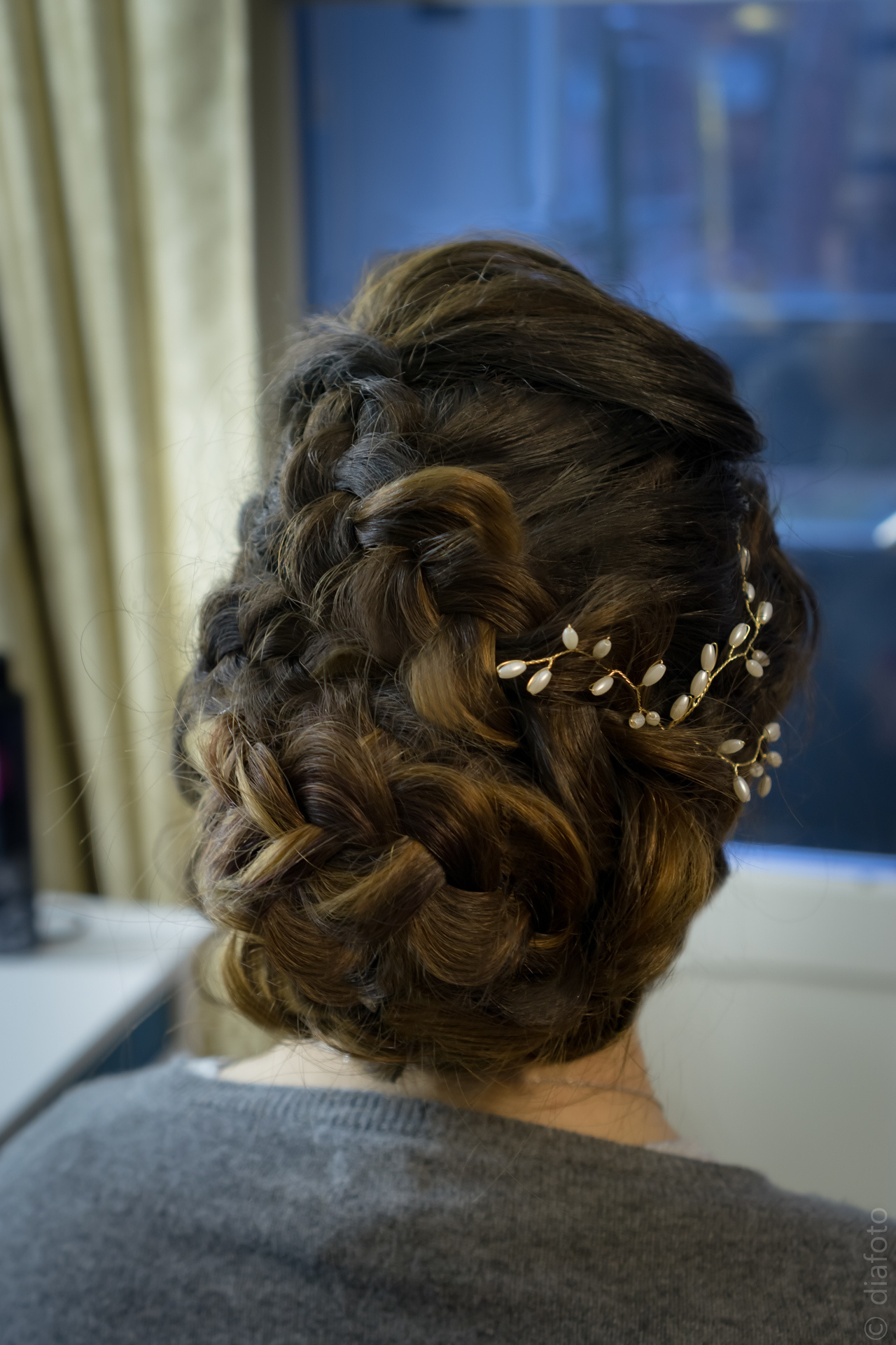 Wedding Hairstyle. DiaBeauty | Makeup and Hairstyle Barcelona, Castelldefels, Sitges