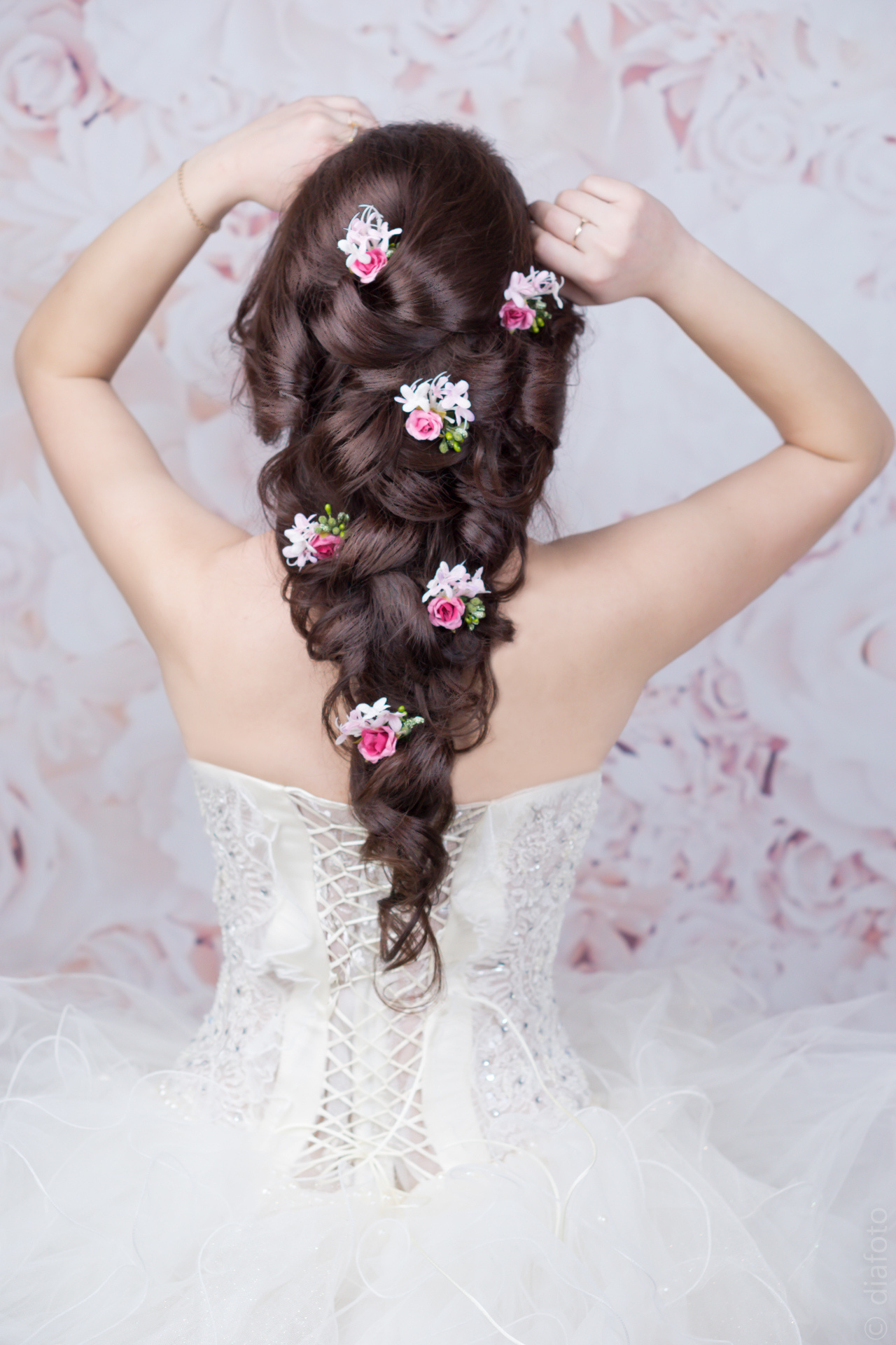 Wedding Hairstyle. DiaBeauty | Makeup and Hairstyle Barcelona, Castelldefels, Sitges